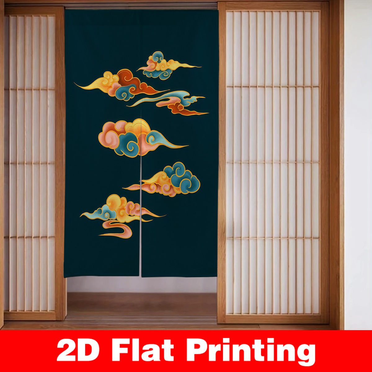 Interior Design Zen Style - Japanese Door Curtain Screen Divider Room