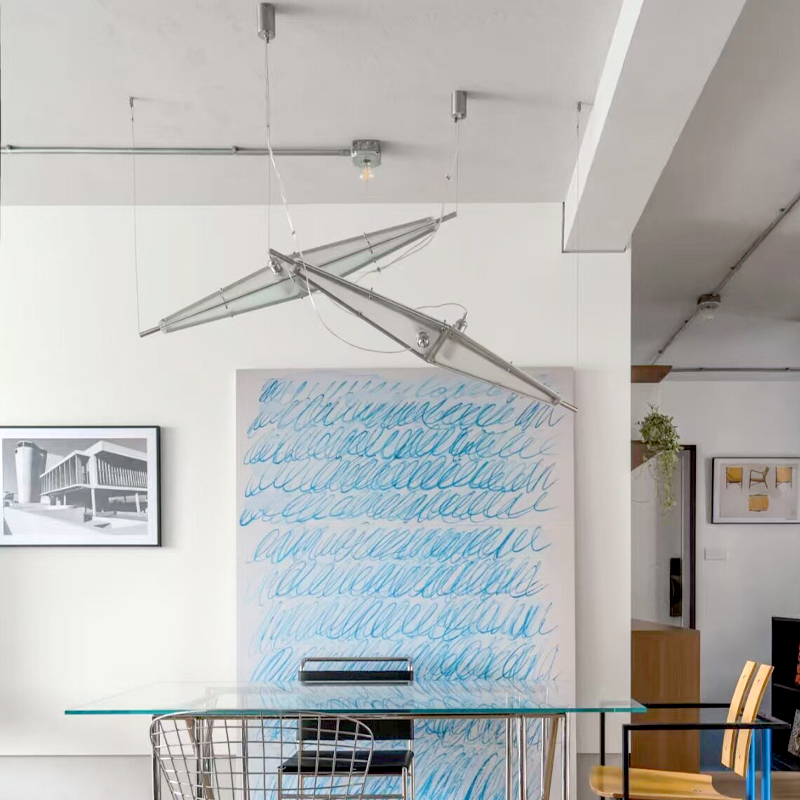 LED Glass Chandelier Minimalis - đánh giá và giá Interior Design Hall