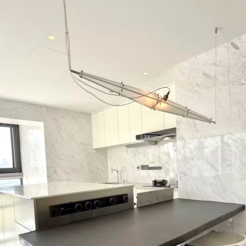 LED Glass Chandelier Minimalis - đánh giá và giá Interior Design Hall