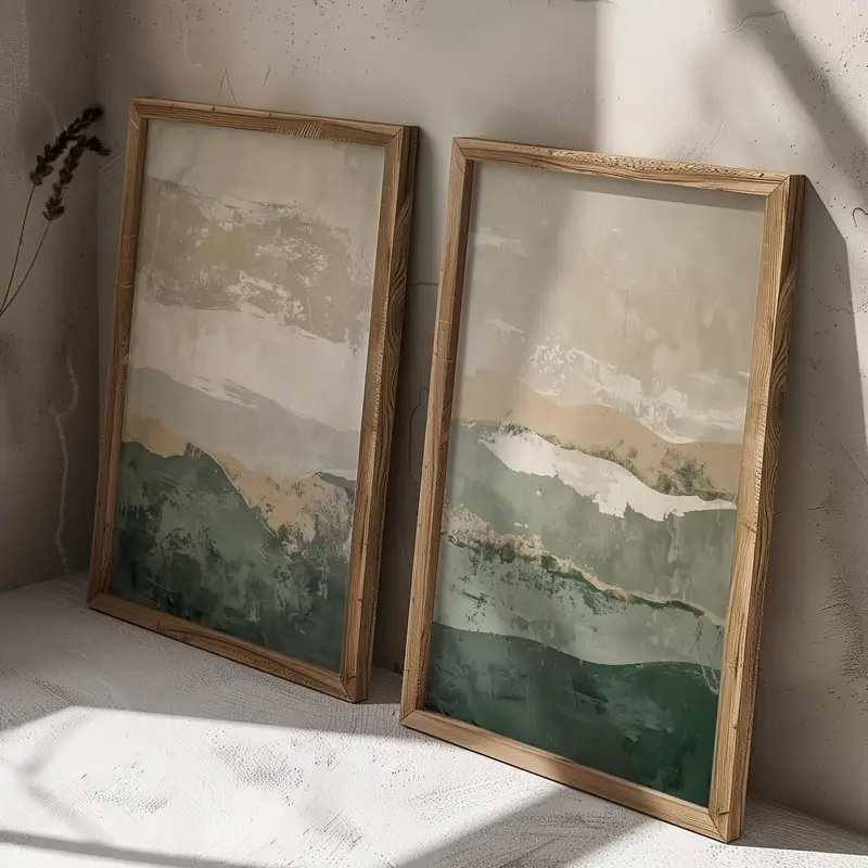 2pcs/set Wabi Sabi Abstract Ge - đánh giá và giá Abstract Canvas Set