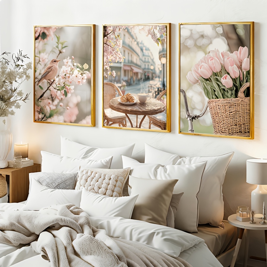 3pcs/set Romantic Paris Street - đánh giá và giá Abstract Canvas Set