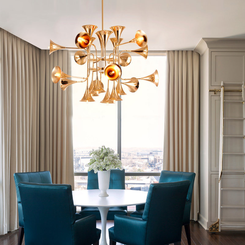 Nordic Trumpet Pendant Lamp fo - đánh giá và giá Interior Design Hall