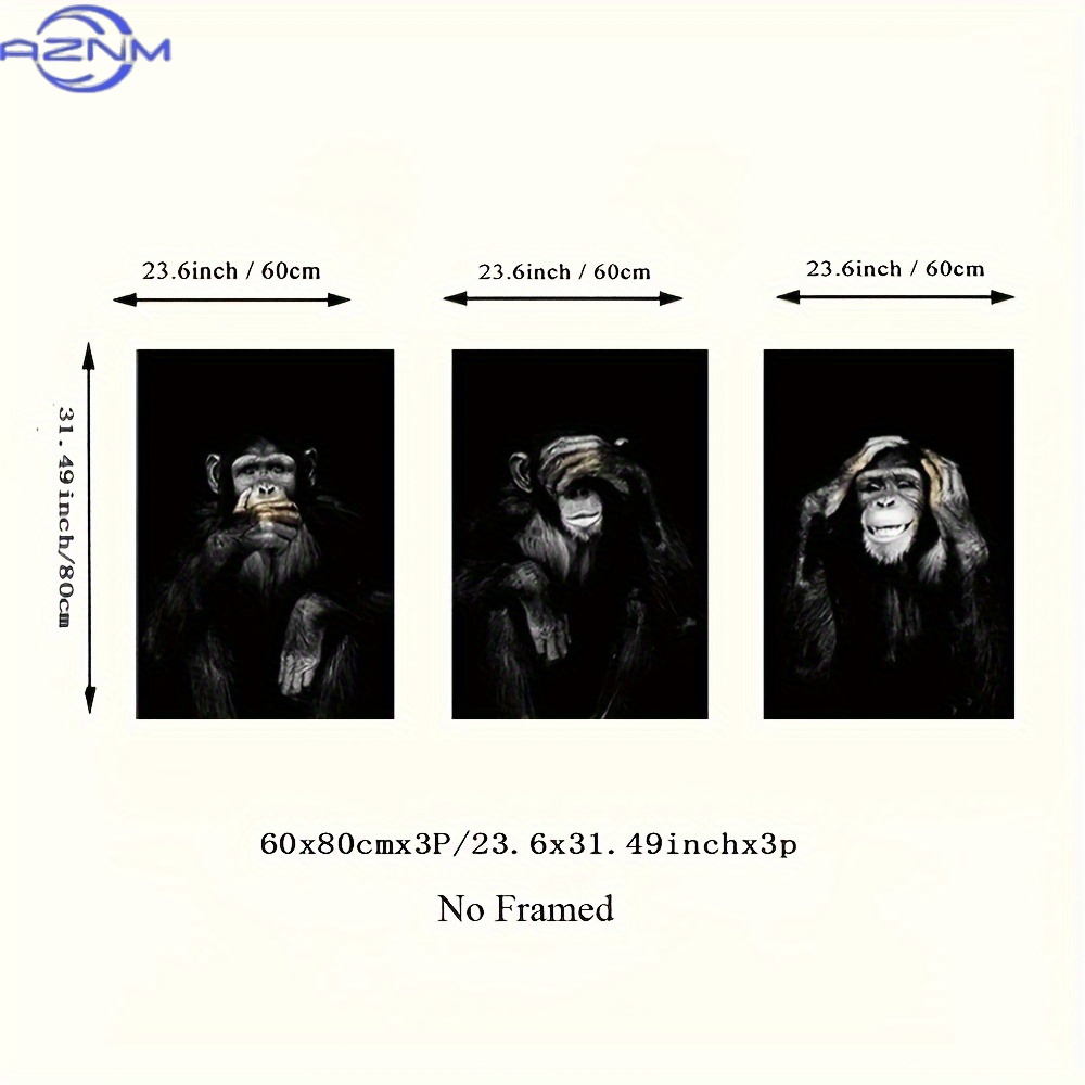 3pcs/set Big Size Unframed Ret - đánh giá và giá Abstract Canvas Set